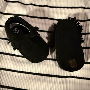 Black Infant Moccasins